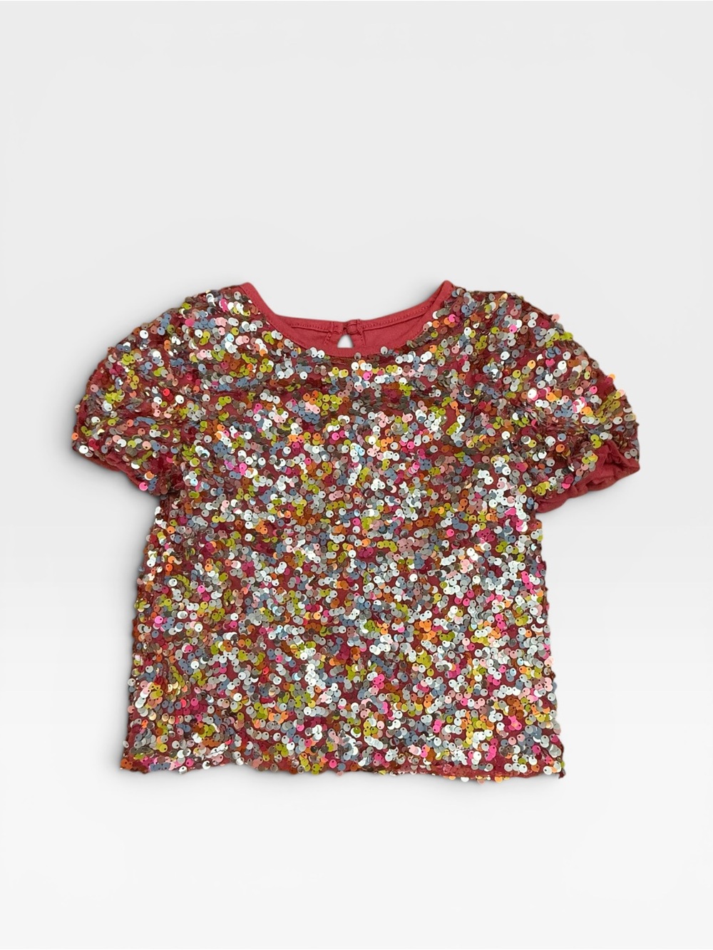 Garanimals Pink Multi Sequin Short Sleeve Tee